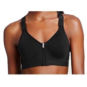 VSX Black Sports Bra with Racerback Design and Molded Cups